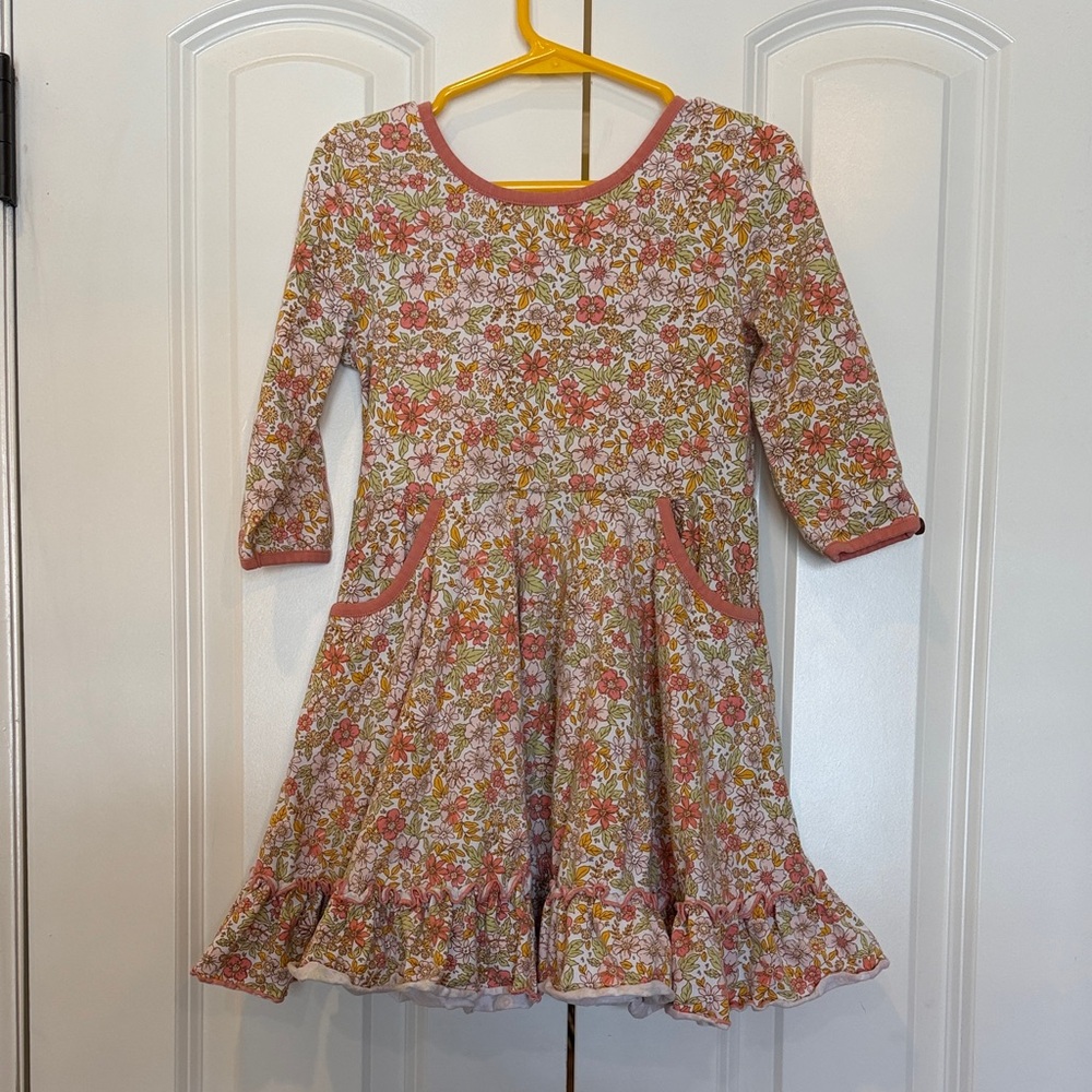 Serendipity by shrimp n grits kids floral swing dress